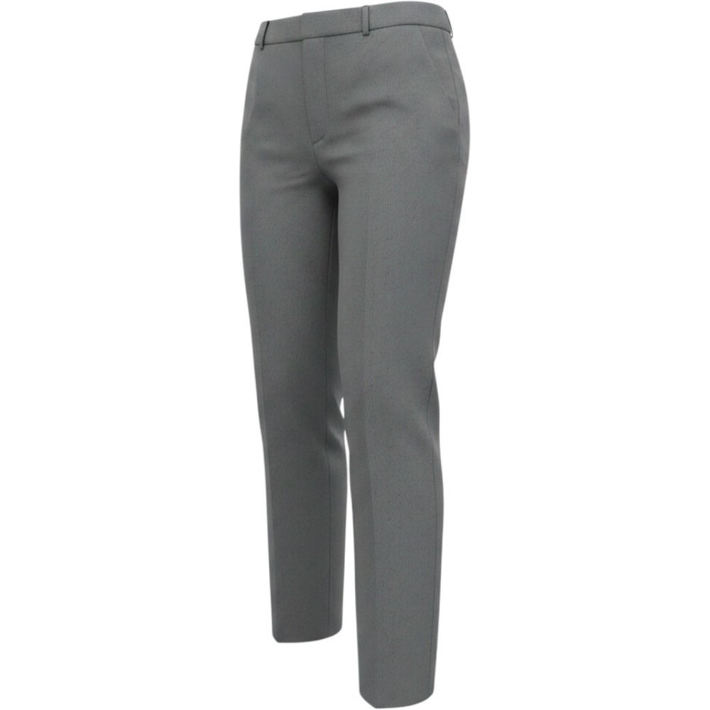 Requirements Dress Pants Womens 14 Gray Dotted Pinstripe Career Trousers Stretch